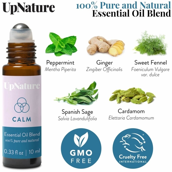 Calm Essential Oil Roll-On – Anxiety & Stress Relief – Comforting Sc… - Picture 2 of 7